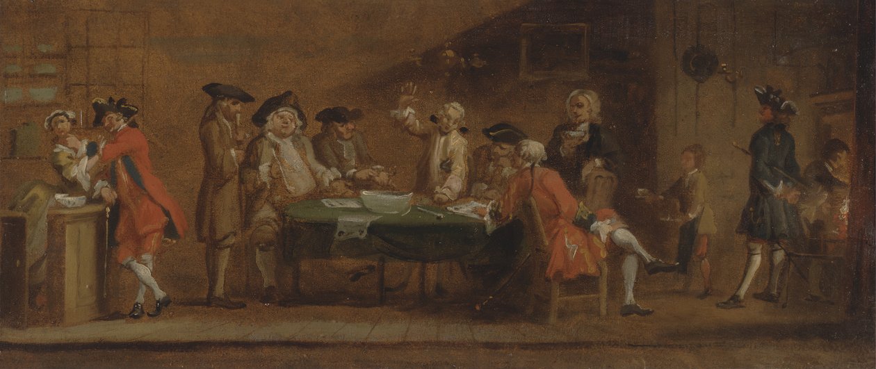 Figures in a Tavern or Coffee House by Joseph Highmore