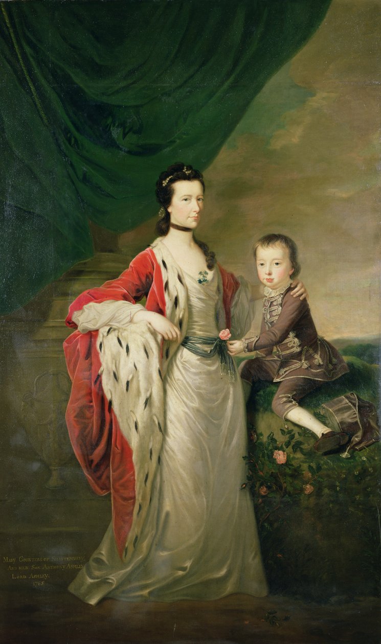 Mary, Countess of Shaftesbury and her Son, Anthony Ashley Cooper by Joseph Highmore