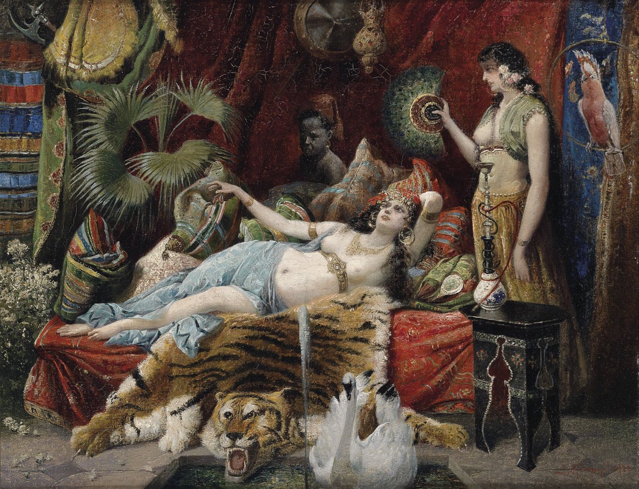 Leisure Hour in the Harem by Joseph Himmel