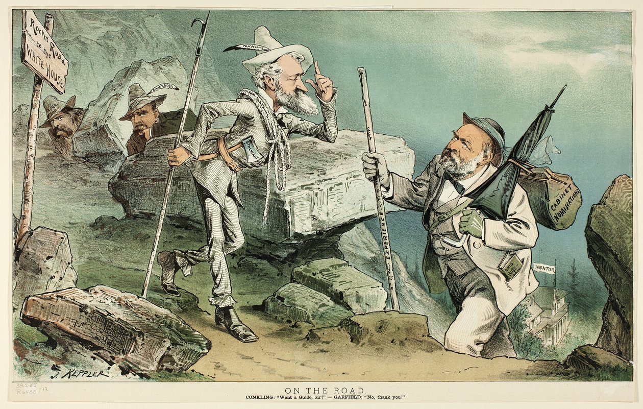 On the Road, from Puck by Joseph Keppler