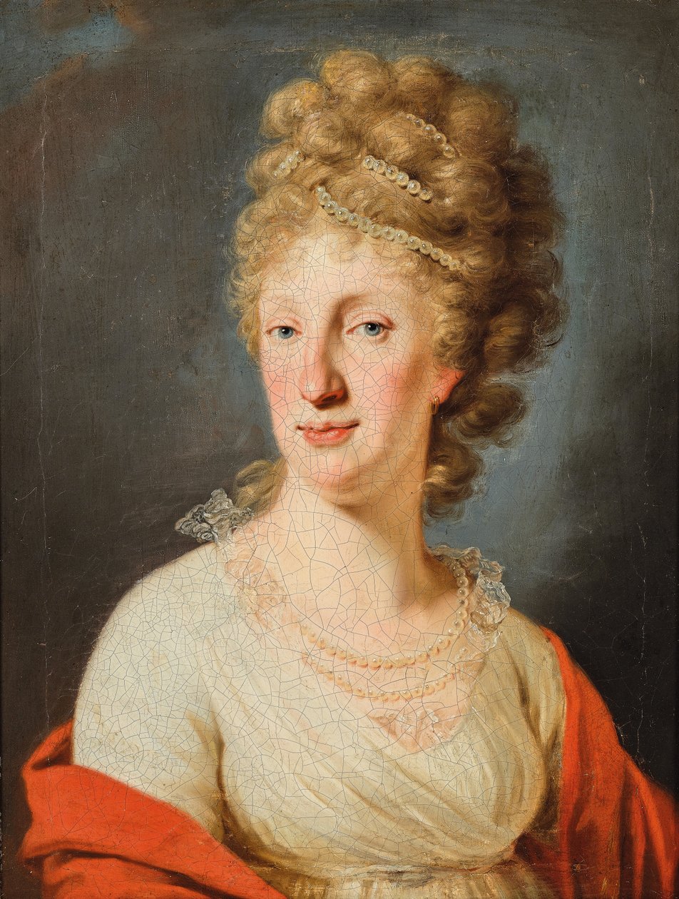 Empress Maria Theresa (1772-1807), Portrait with Pearl Necklace by Joseph Kreutzinger