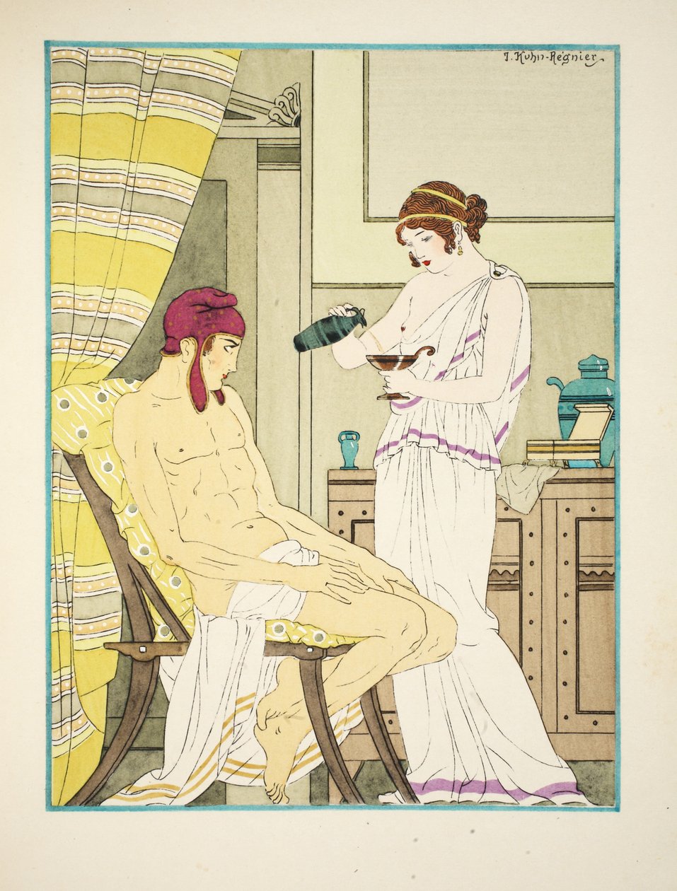 The body turns yellow as a pomegranate bark, illustration from 