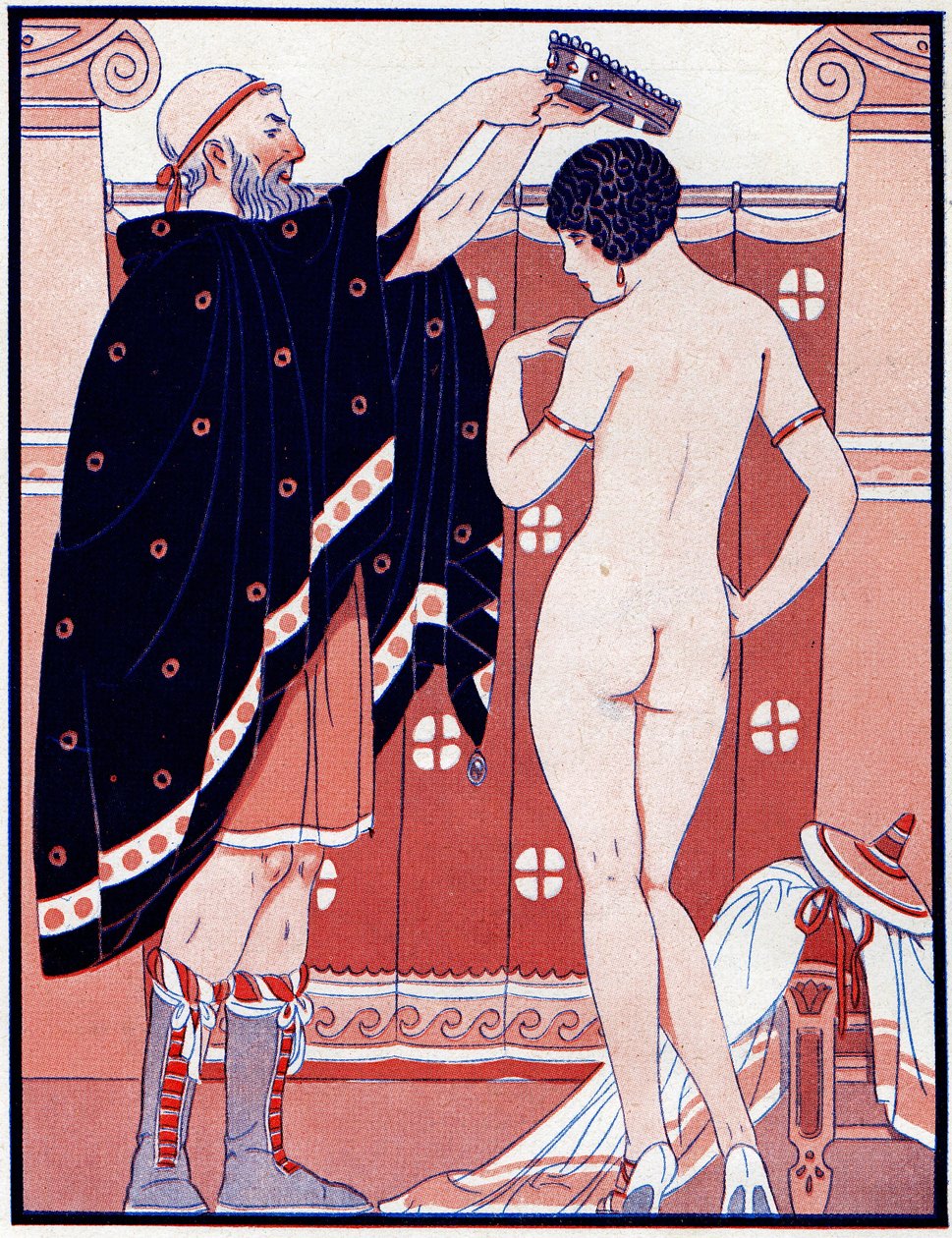 Three Feminine Prizes - Prize for Beauty - illustration from la Vie Parisienne, 1929 by Joseph Kuhn Regnier