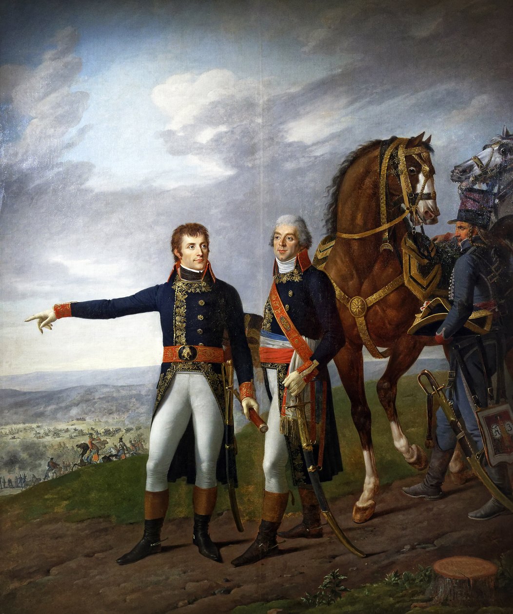 General Bonaparte and his Chief of Staff General Louis Alexandre Berthier at the Battle of Marengo on 14th June 1800, c.1800-01 by Joseph and Lefevre Robert and Vernet Carle Boze