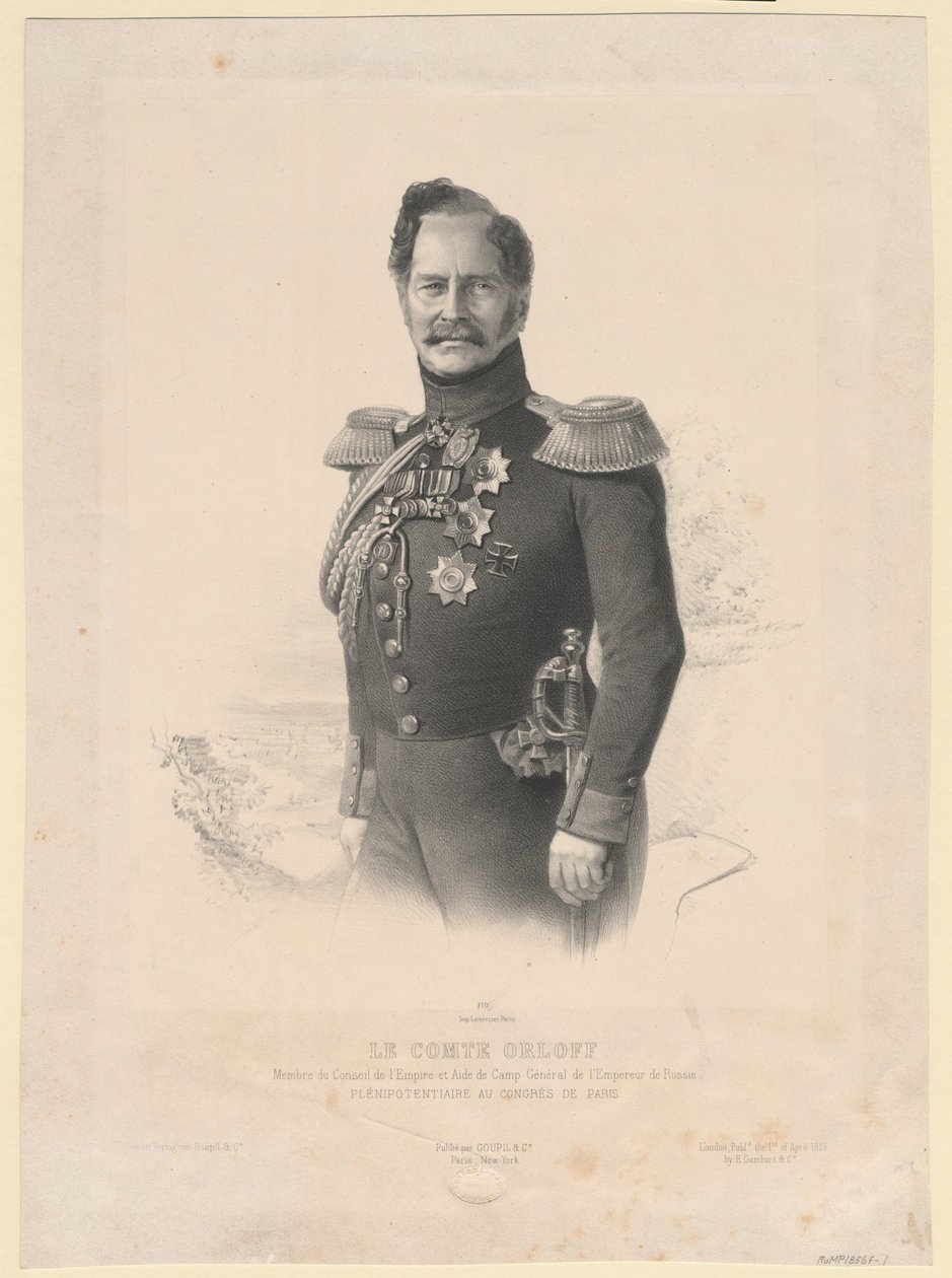 Portrait of Count Alexey Fyodorovich Orlov by Joseph Lemercier