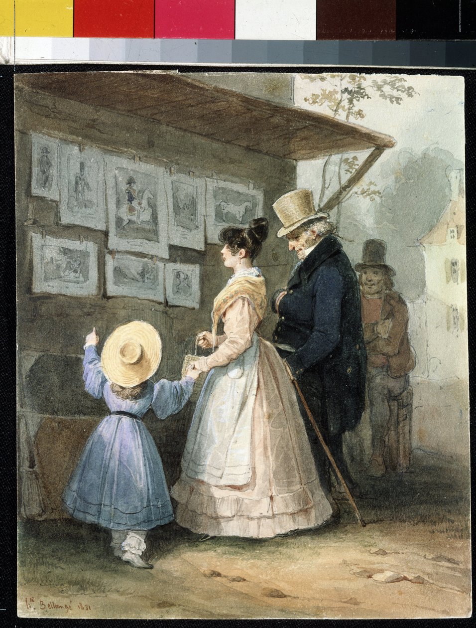 At the Seller of Engravings by Joseph Louis Hippolyte Bellange