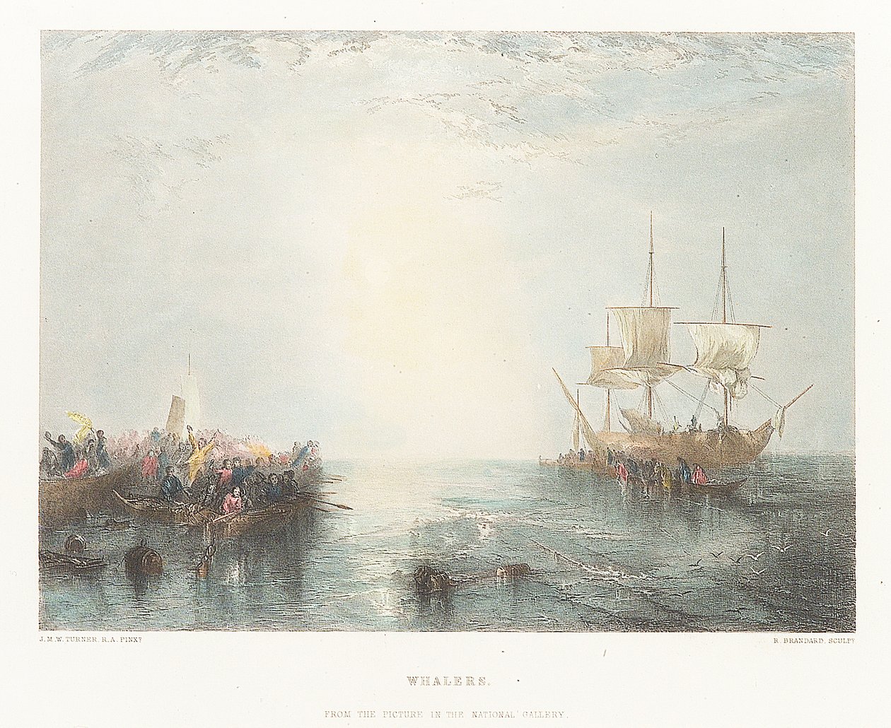 Whalers by Joseph Mallord William (after) Turner