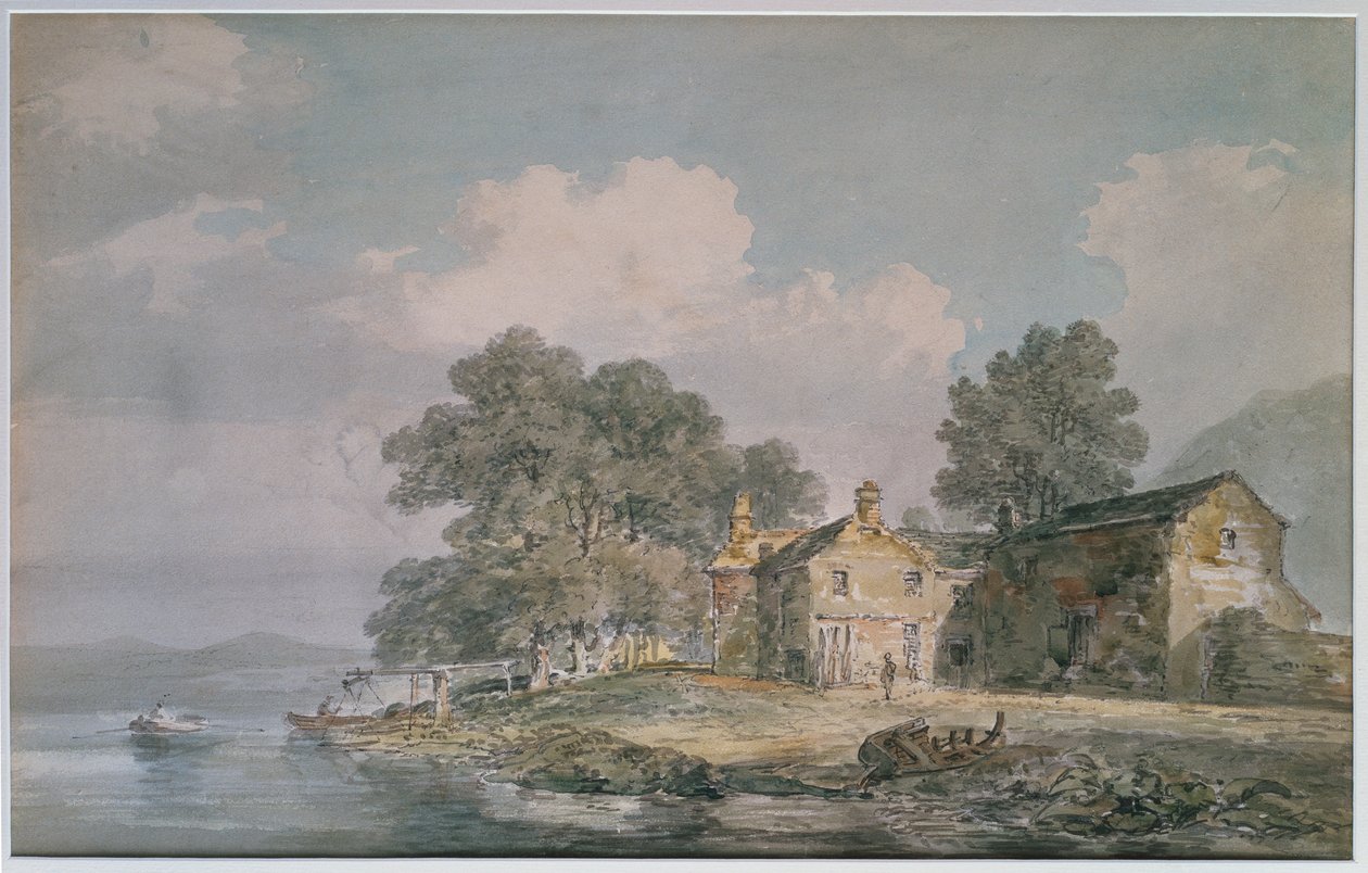 A Farmhouse by a Lake in the Lake District, c.1797 by Joseph Mallord William Turner