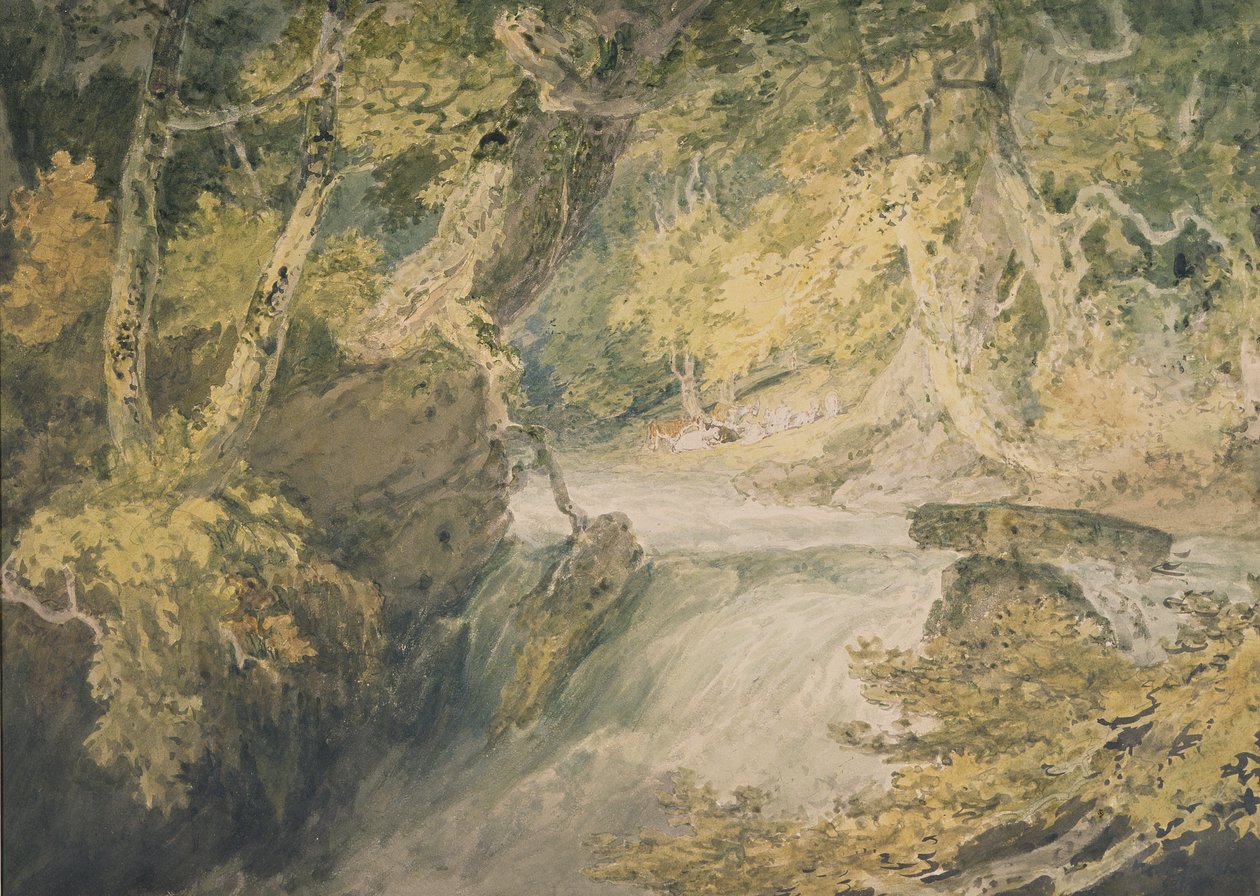 A River in Spate, c.1796 by Joseph Mallord William Turner