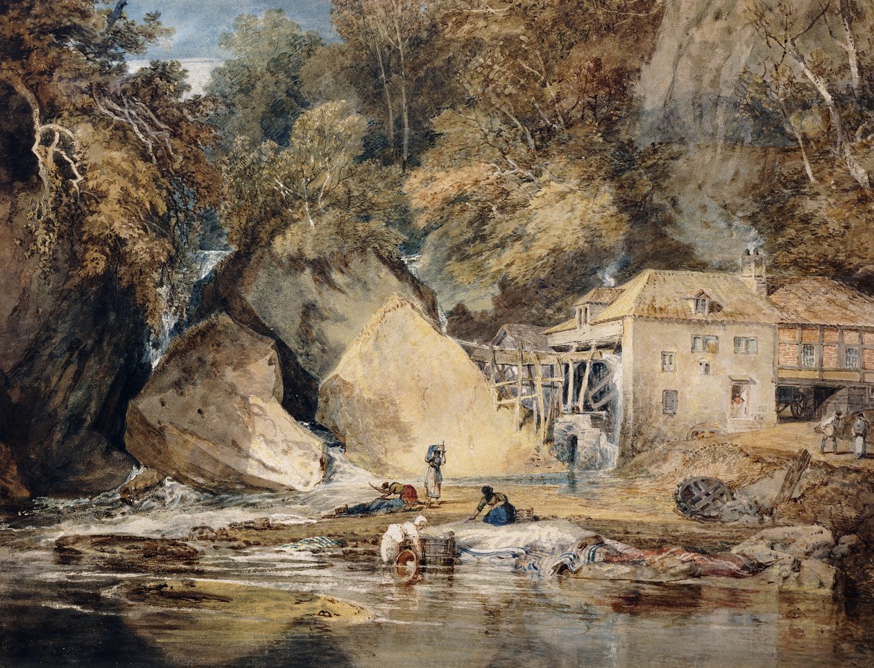 Aberdulais Mill, Glamorganshire, Wales by Joseph Mallord William Turner
