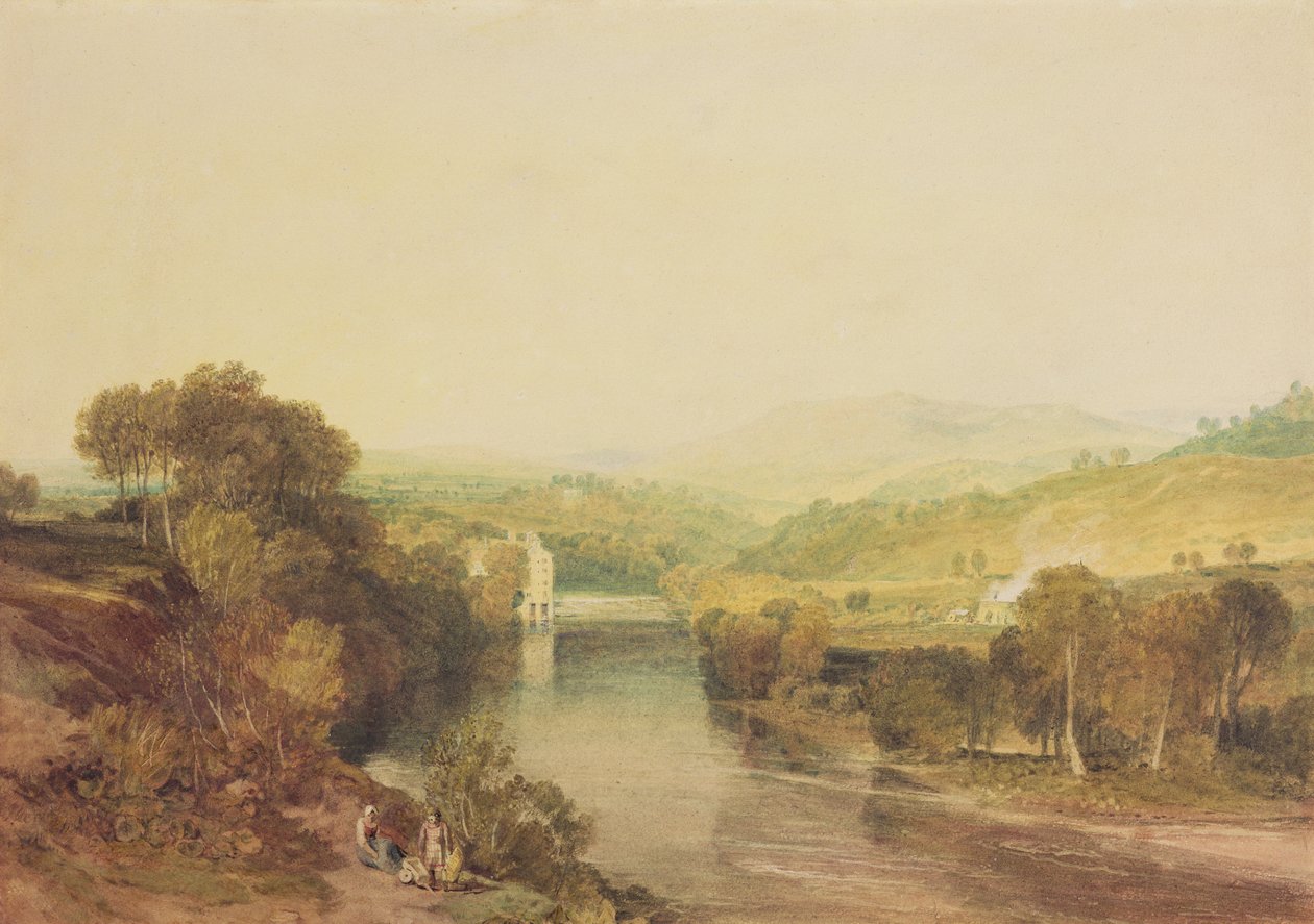 Addingham Mill on the Wharfe, West Yorkshire, c.1808 by Joseph Mallord William Turner