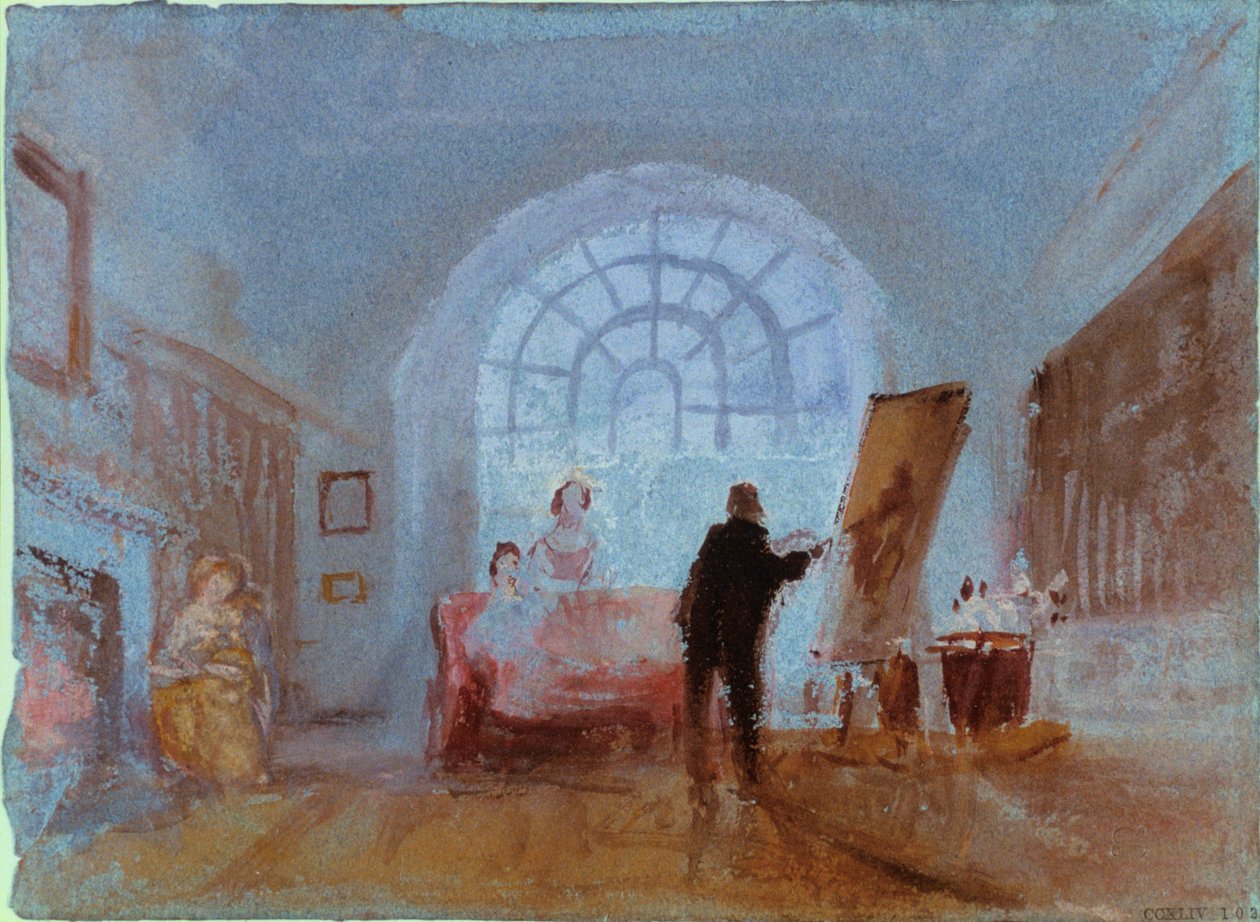 Artist Working at an Easel by Joseph Mallord William Turner