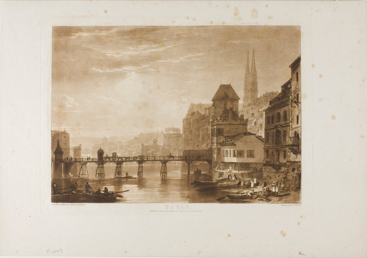 Basle, plate 5 from Liber Studiorum by Joseph Mallord William Turner