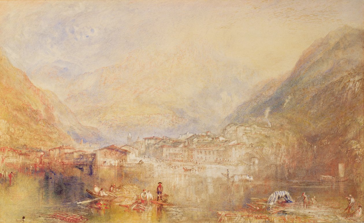 Brunnen from the Lake of Lucerne, 1845 by Joseph Mallord William Turner