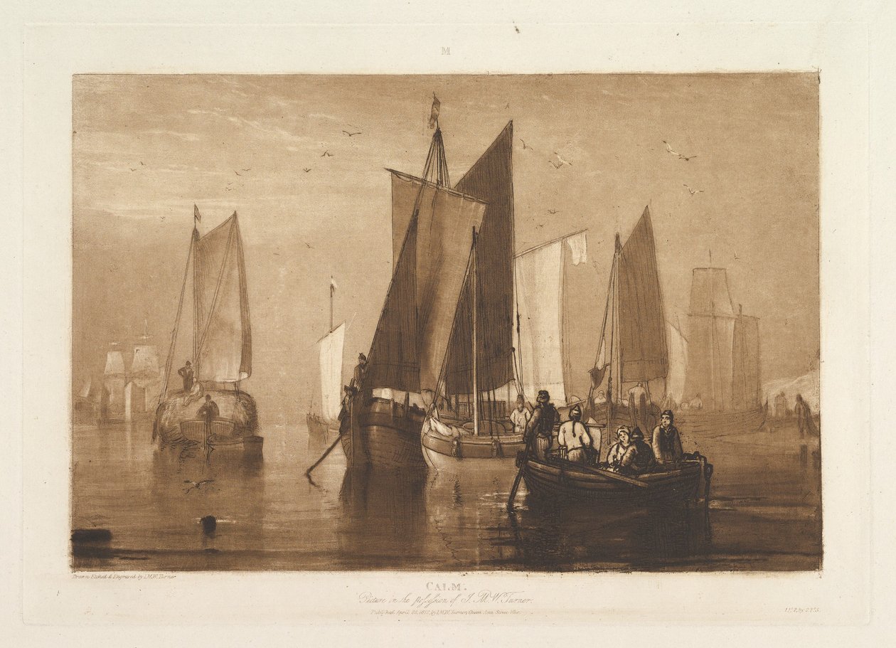 Calm, Liber Studiorum, Part IX, Plate 44 by Joseph Mallord William Turner