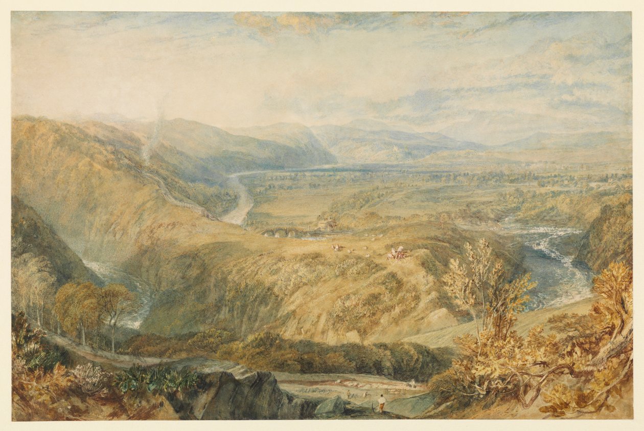 Crook of Lune, Looking Towards Hornby Castle by Joseph Mallord William Turner