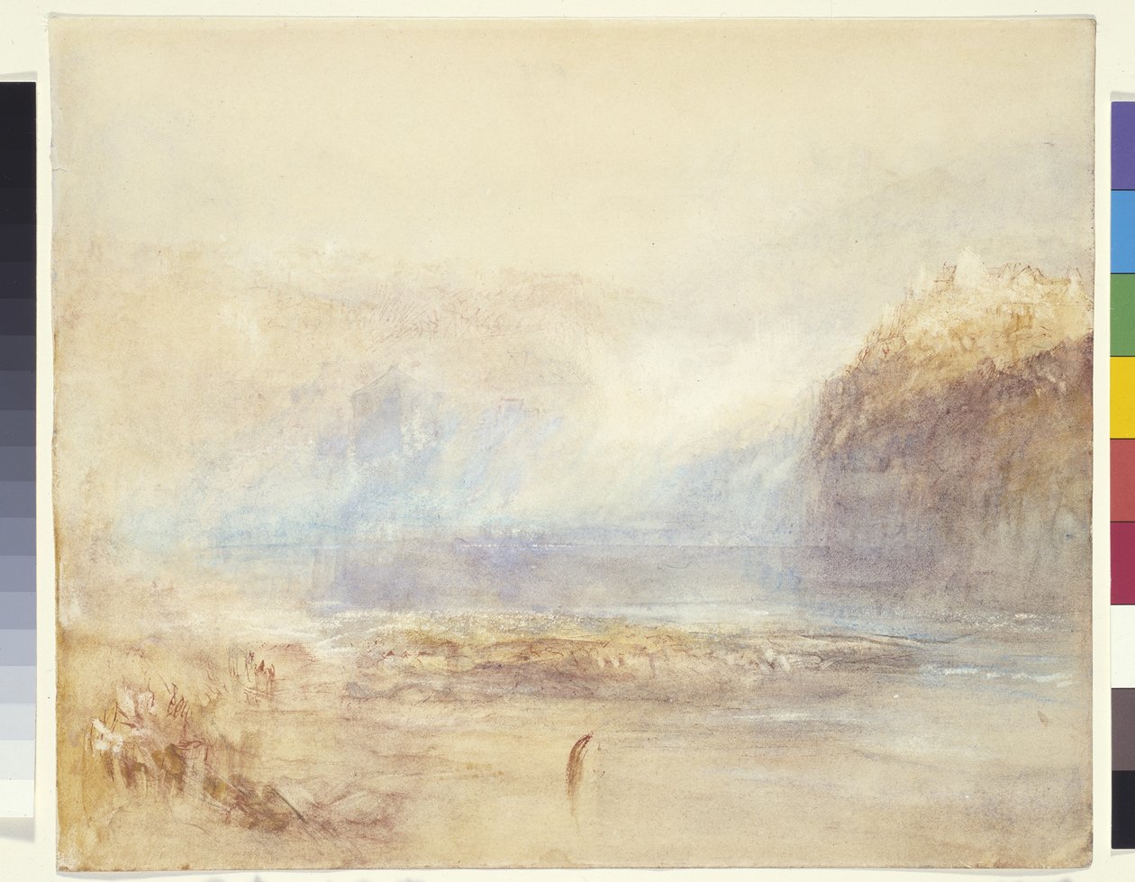 Falls Of The Rhine At Schaffhausen - Distant View by Joseph Mallord William Turner