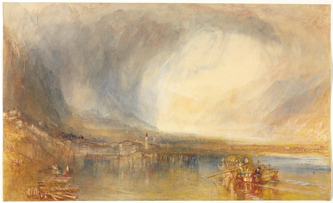 Flüelen, from the Lake of Lucerne, 1845 by Joseph Mallord William Turner
