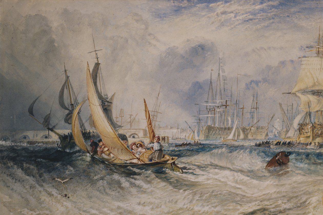 Gosport: The Entrance to Portsmouth Harbour, c.1829 by Joseph Mallord William Turner