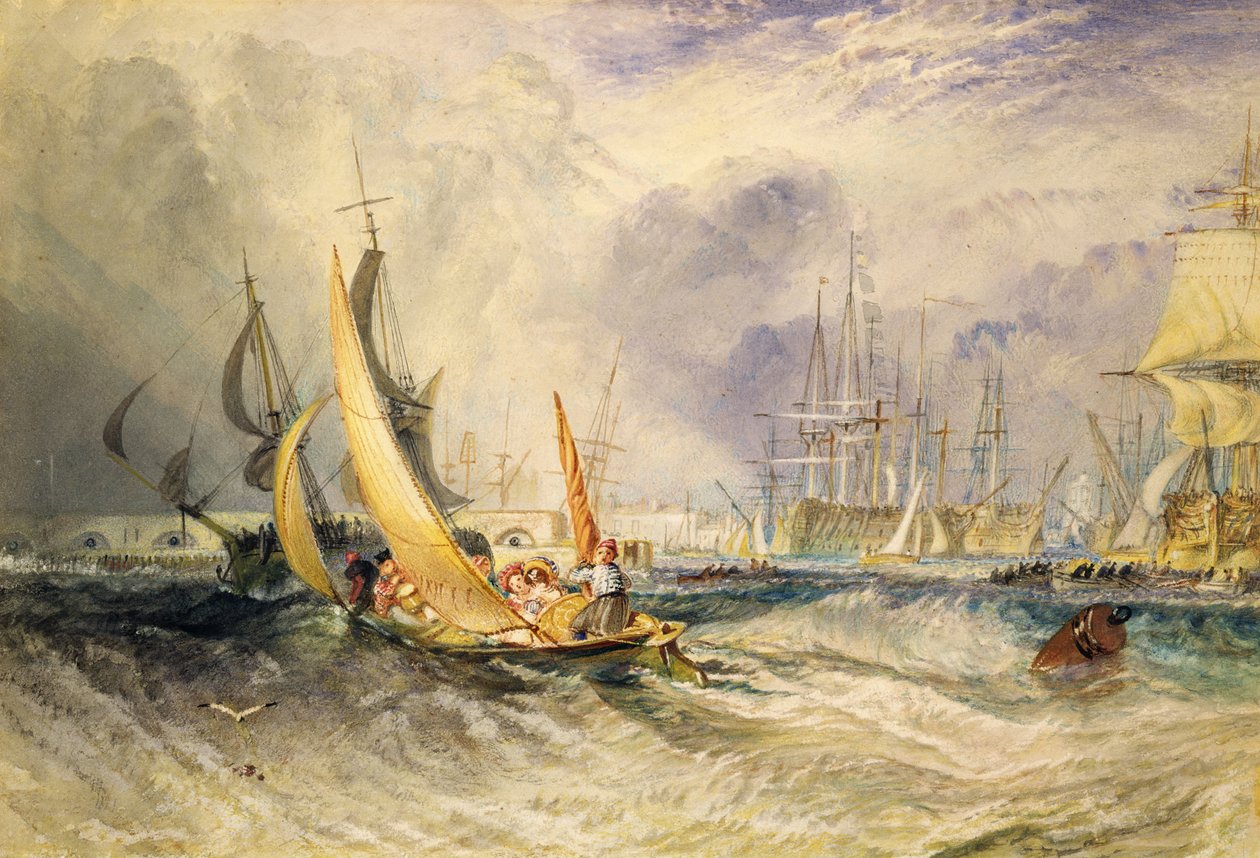 Gosport: the Entrance to Portsmouth Harbour by Joseph Mallord William Turner