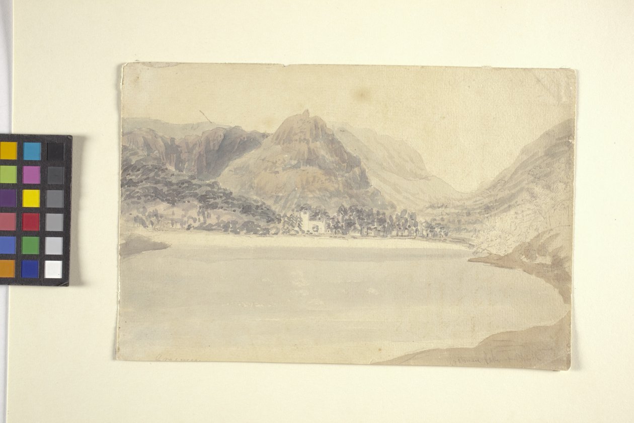 Grassmere Lake And Church by Joseph Mallord William Turner