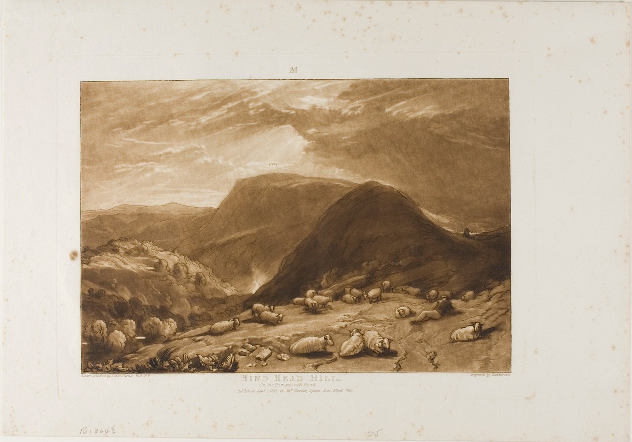 Hind Head Hill, plate 25 from Liber Studiorum by Joseph Mallord William Turner