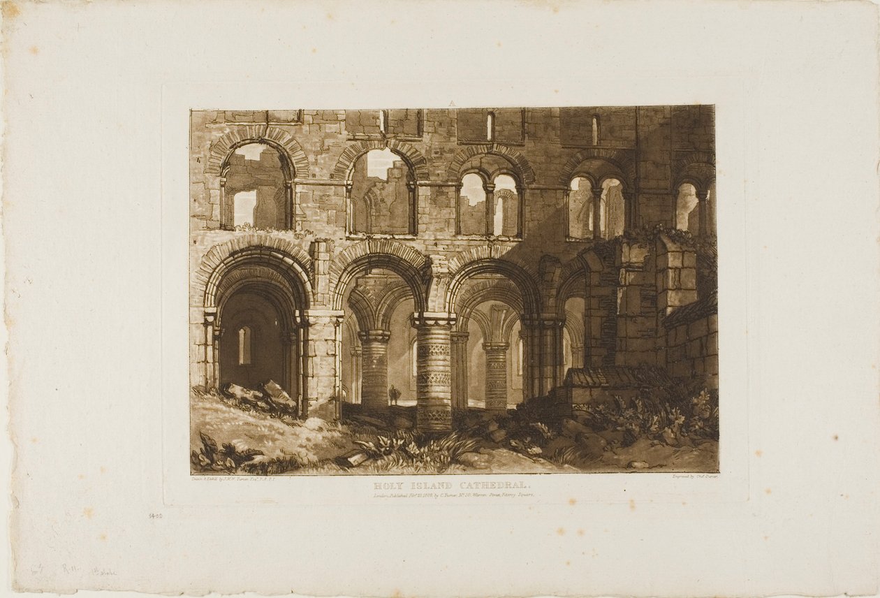 Holy Island Cathedral, plate 11 from Liber Studiorum by Joseph Mallord William Turner