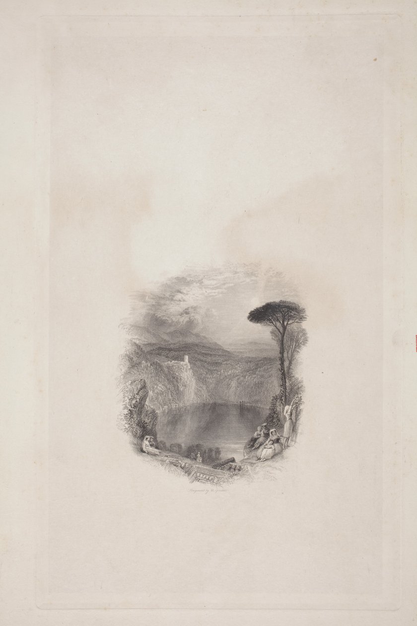 Lake of Nemi by Joseph Mallord William Turner