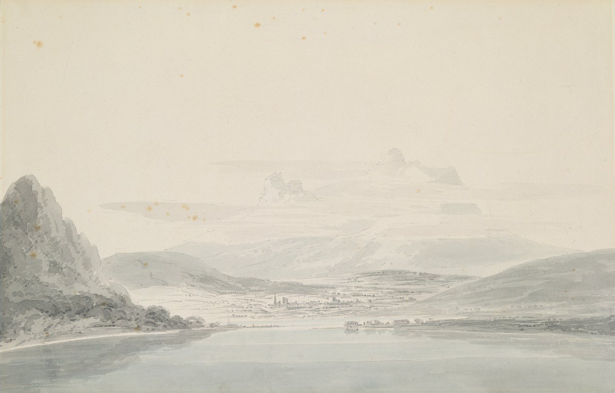 Landscape, after John Robert Cozens by Joseph Mallord William Turner