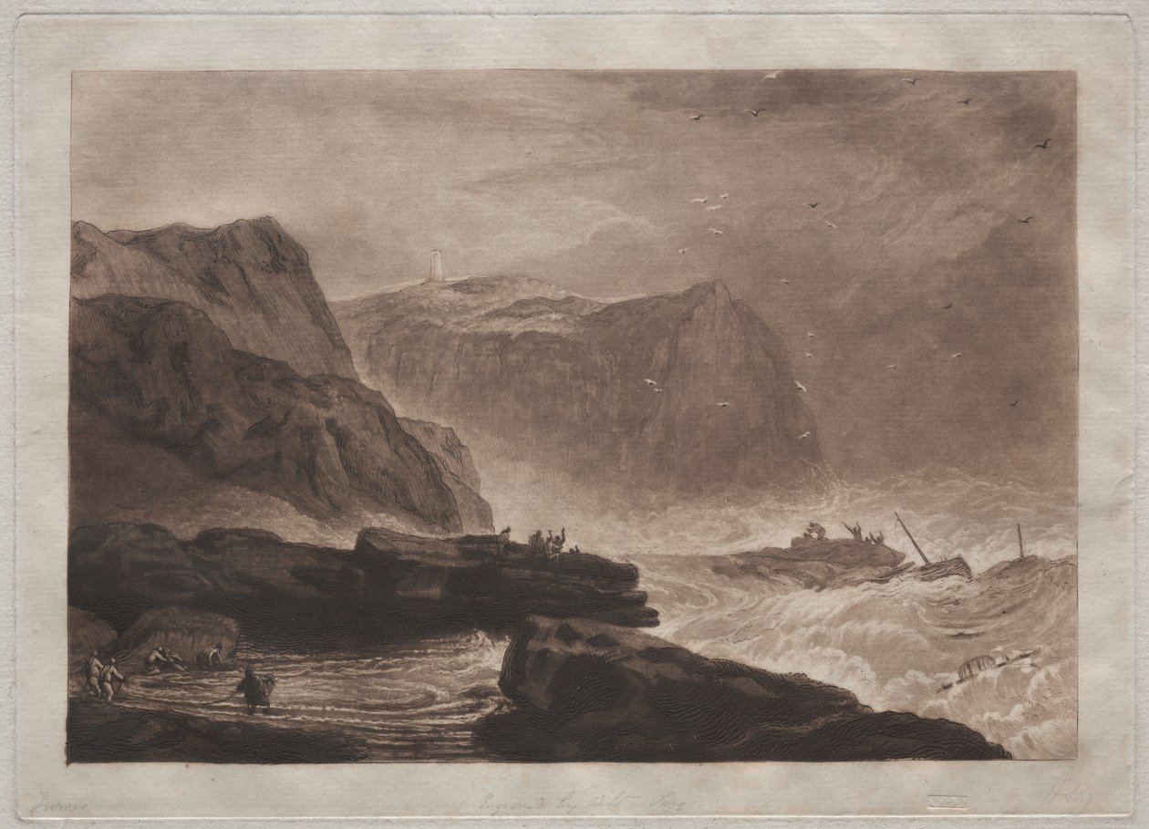 Liber Studiorum: Coast of Yorkshire, near Whitby by Joseph Mallord William Turner
