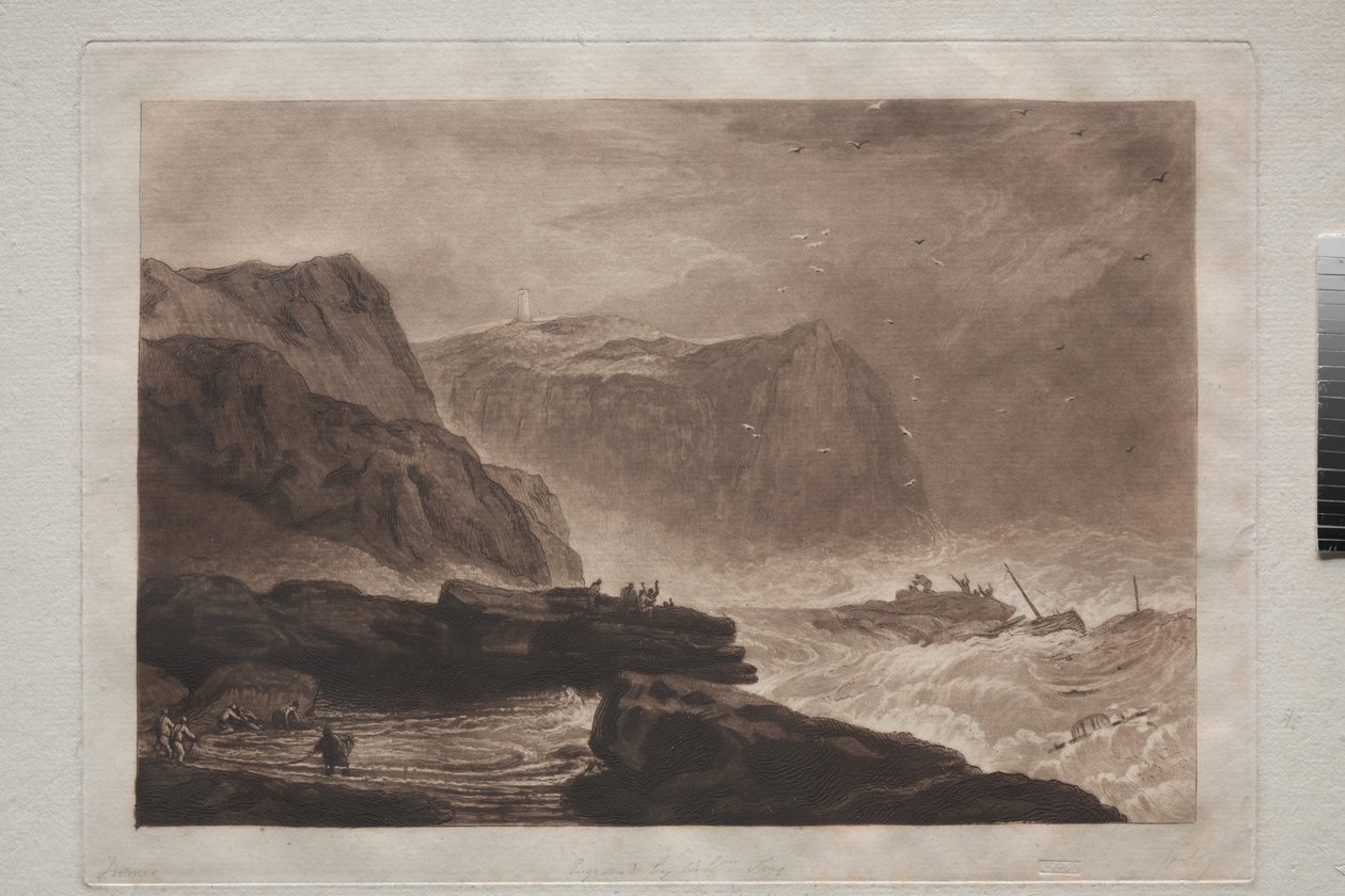 Liber Studiorum: Coast of Yorkshire, near Whitby, circa 1807-19 by Joseph Mallord William Turner