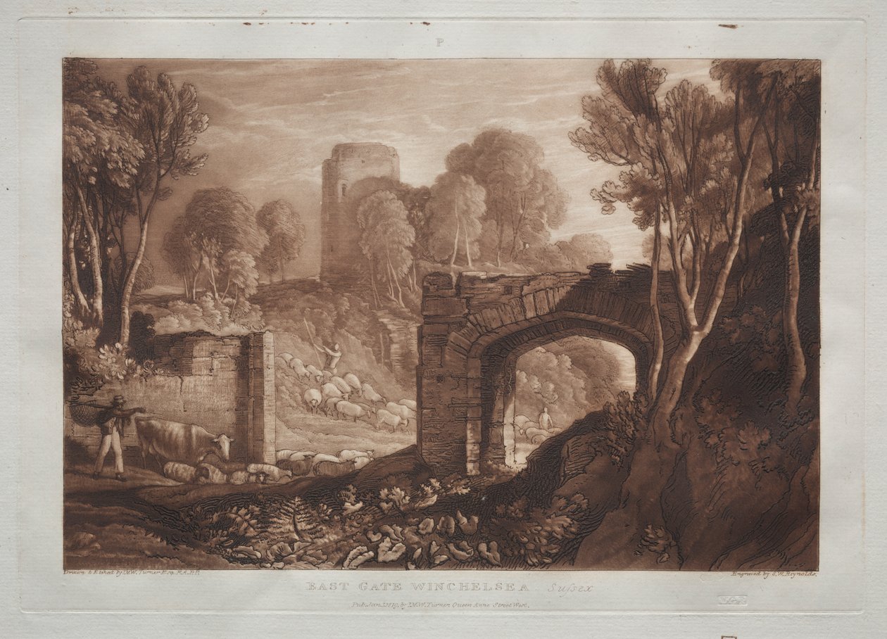 Liber Studiorum: East Gate, Winchelsea, Sussex by Joseph Mallord William Turner