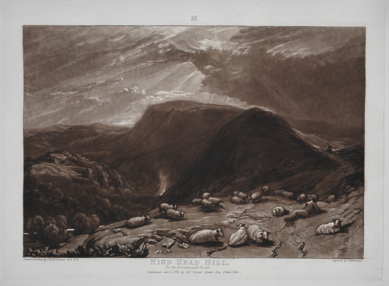 Liber Studiorum: Hind Head Hill on the Portsmouth Road by Joseph Mallord William Turner