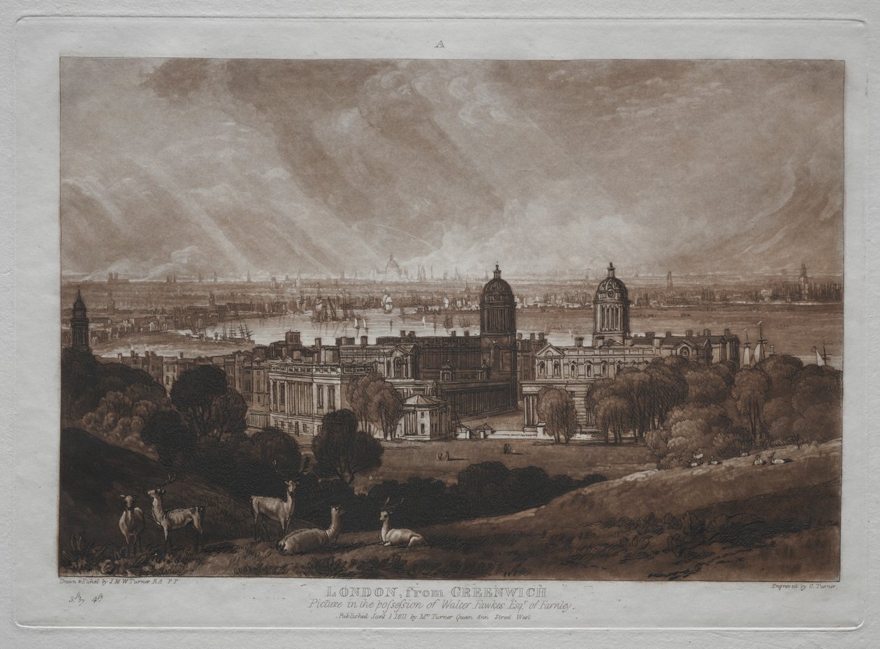 Liber Studiorum: London from Greenwich by Joseph Mallord William Turner