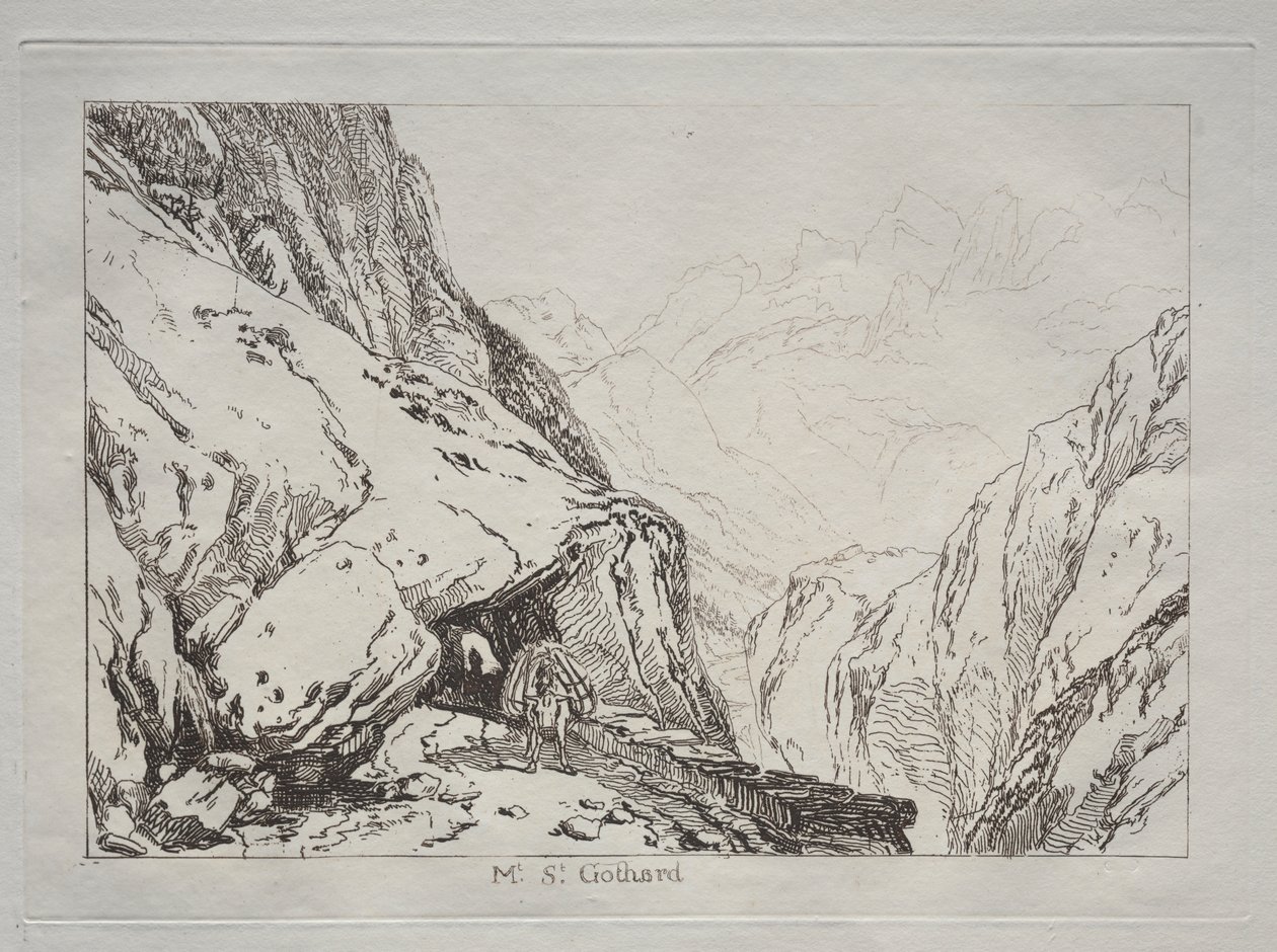 Liber Studiorum: Mt. St. Gothard by Joseph Mallord William Turner