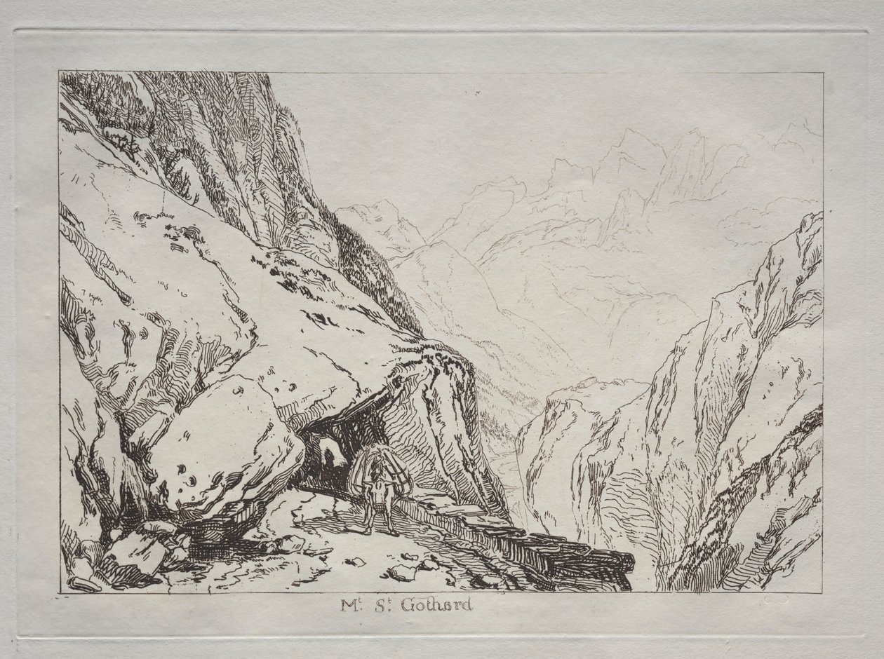 Liber Studiorum: Mt. St. Gothard by Joseph Mallord William Turner