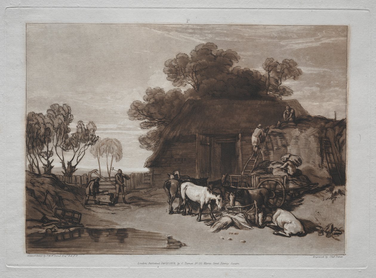 Liber Studiorum: The Straw Yard by Joseph Mallord William Turner