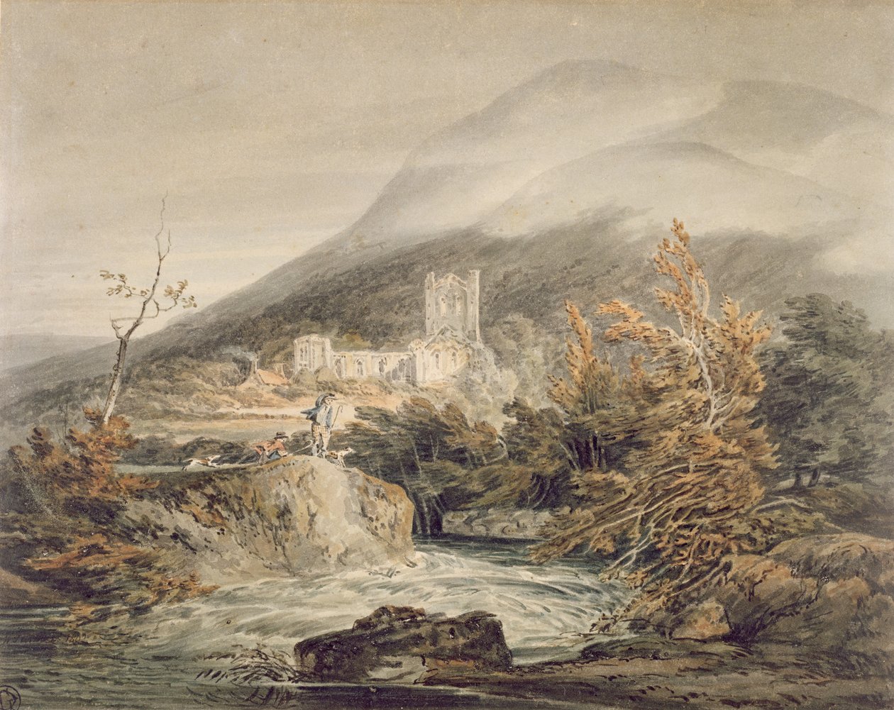 Llanthony Abbey, Monmouthshire, c.1792 by Joseph Mallord William Turner