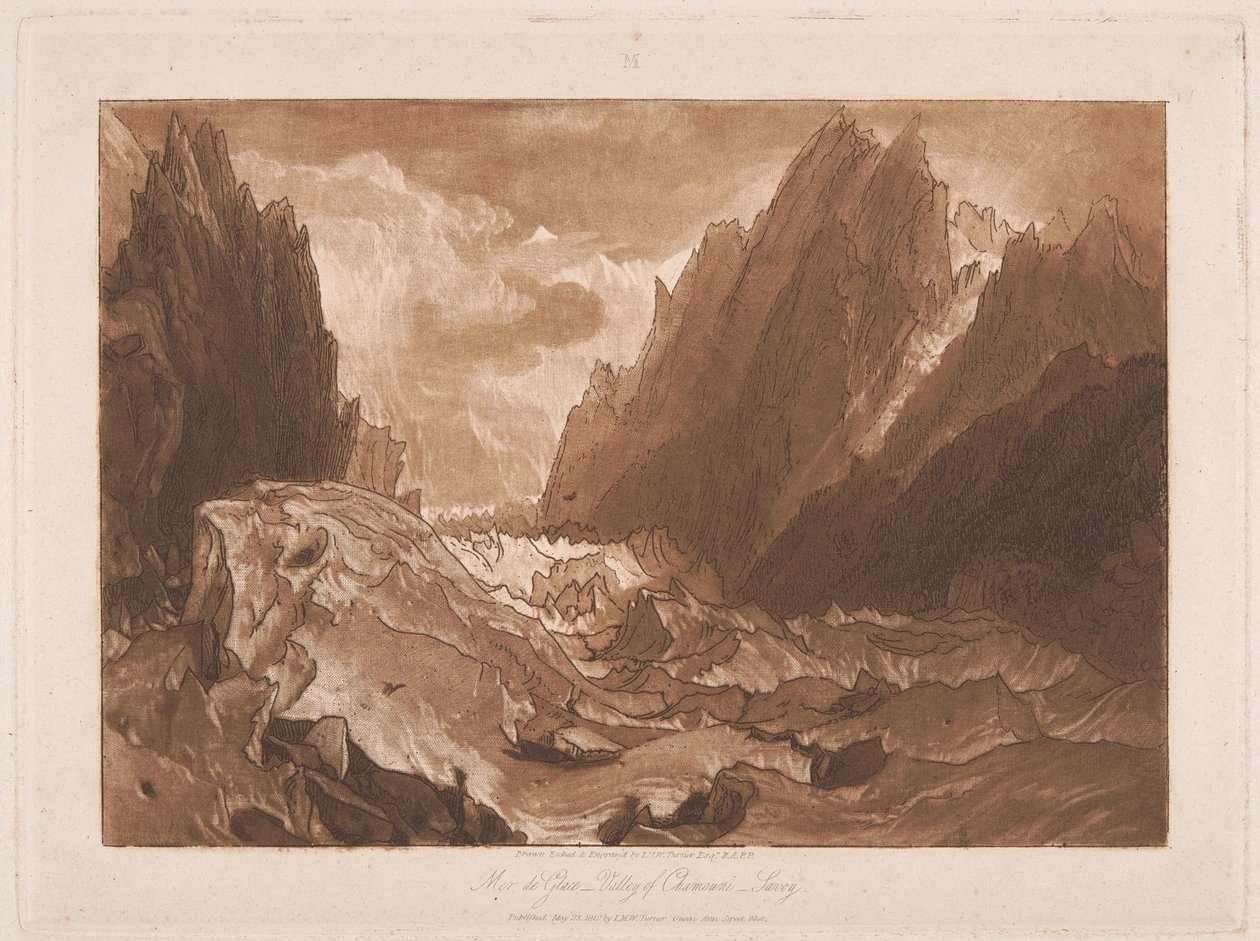 Mer de Glace, Valley of Chamonix, Savoy by Joseph Mallord William Turner