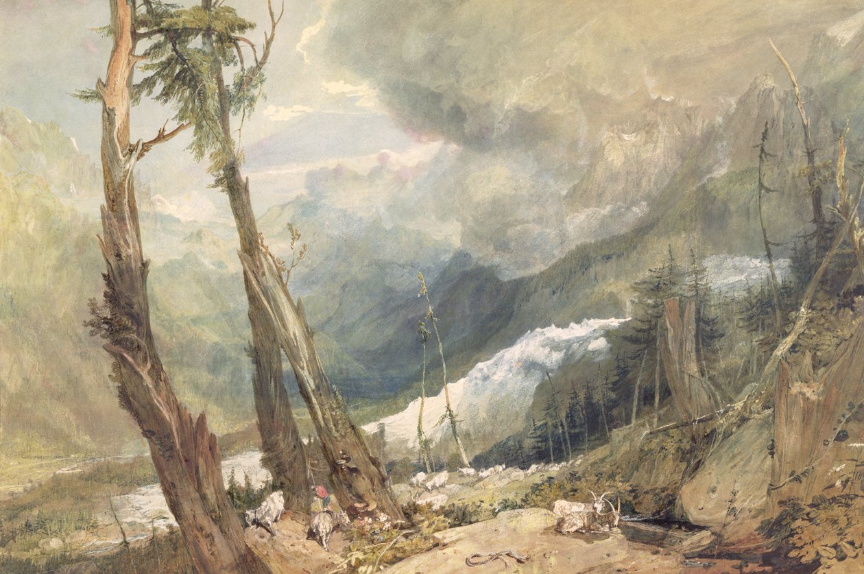 Mere de Glace, in the Valley of Chamouni, Switzerland by Joseph Mallord William Turner