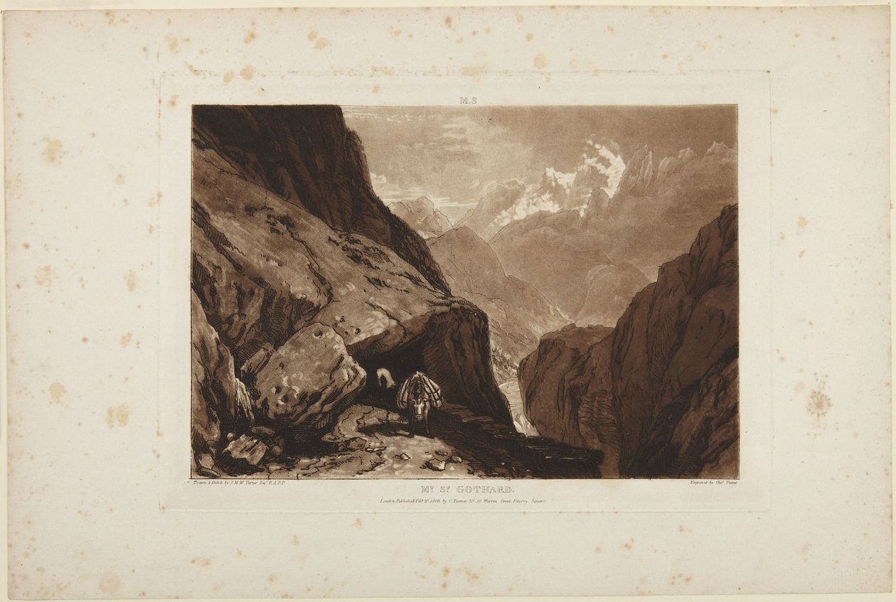 Mt. St. Gothard by Joseph Mallord William Turner