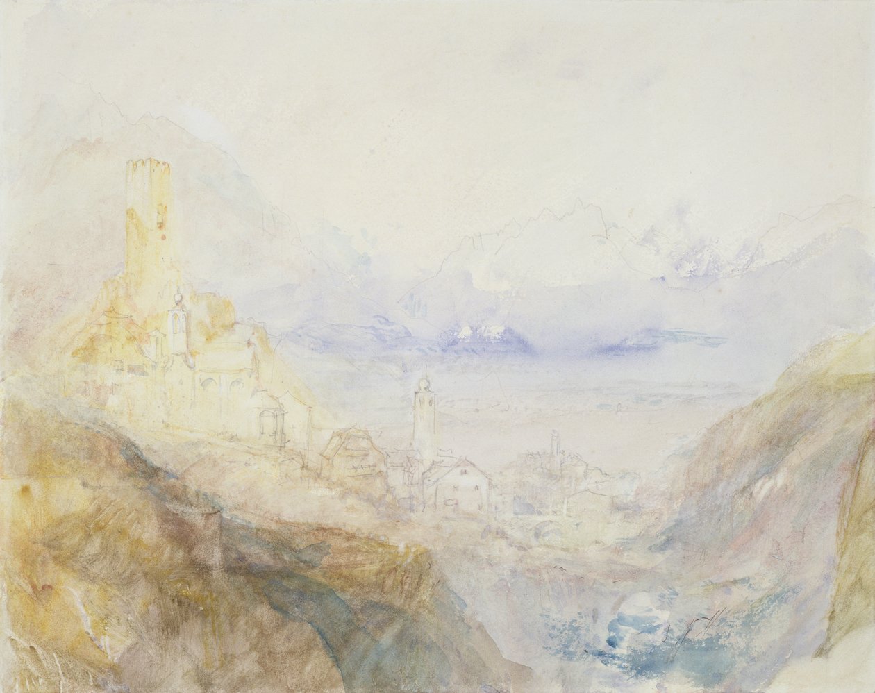 Hospenthal, Fall of St. Gothard, morning by Joseph Mallord William Turner