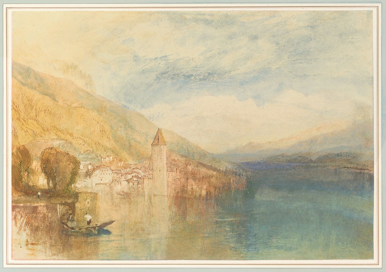 Oberhofen on Lake Thun, Switzerland by Joseph Mallord William Turner