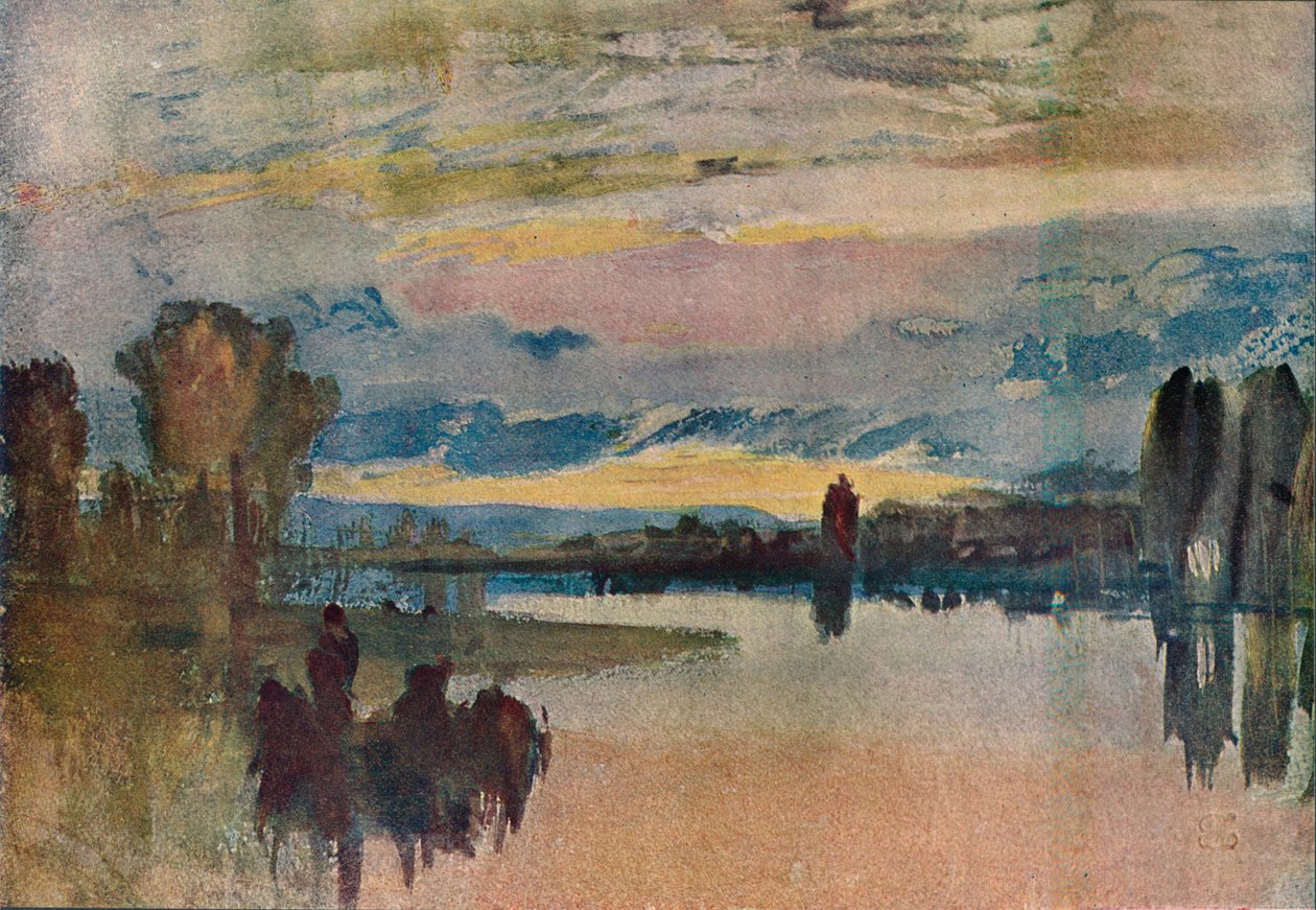 On the Lake at Petworth - Evening, 1909 by Joseph Mallord William Turner