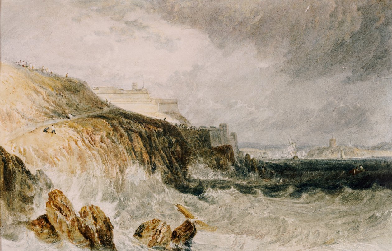 Plymouth Citadel, a Gale by Joseph Mallord William Turner