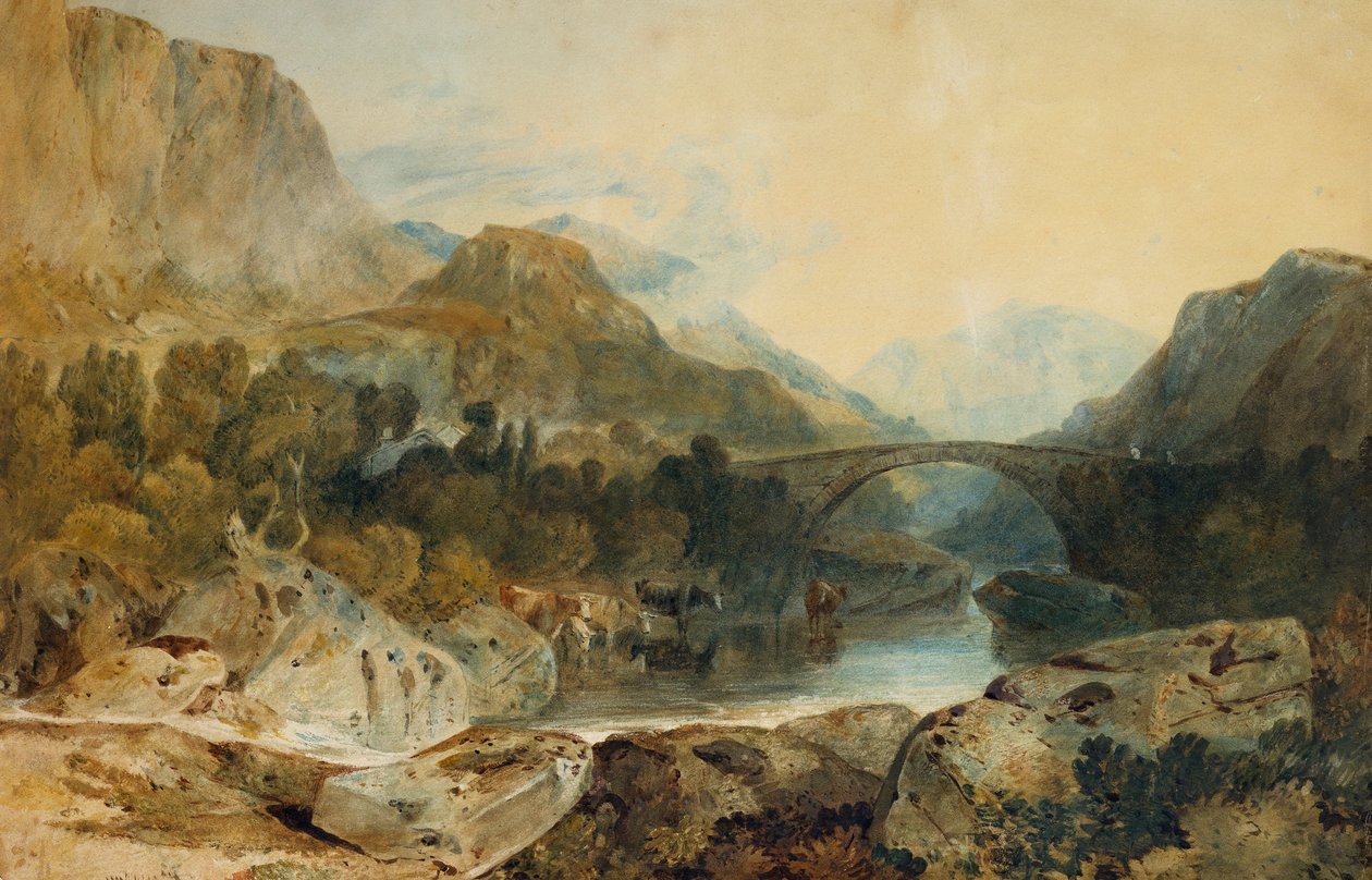 Rosthwaite Bridge, Borrowdale by Joseph Mallord William Turner
