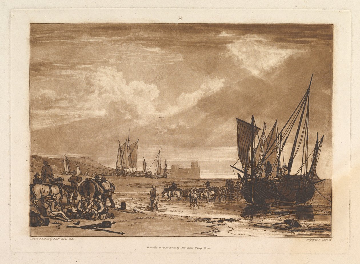Scene on the French Coast, Liber Studiorum, Part I, Plate 4 by Joseph Mallord William Turner