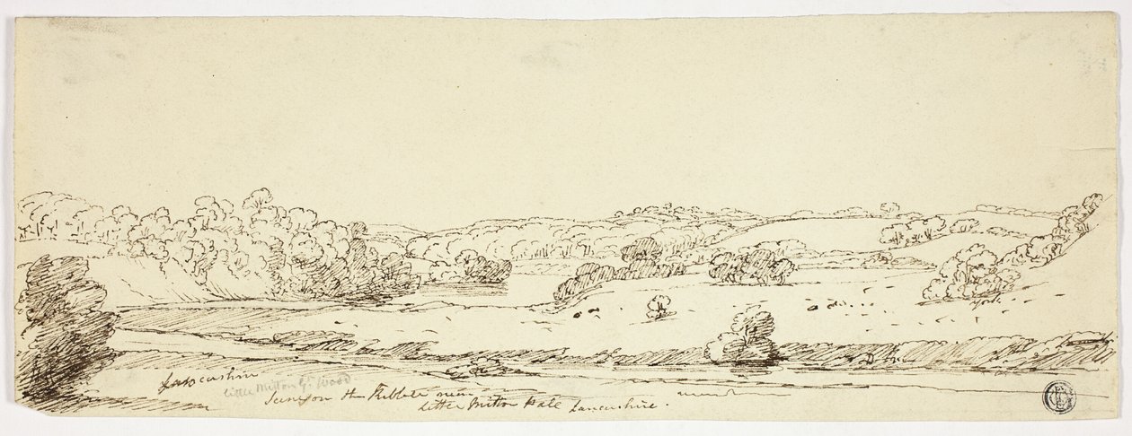 Scenes on the Kibble near Little Milton Hall, Lancashire by Joseph Mallord William Turner