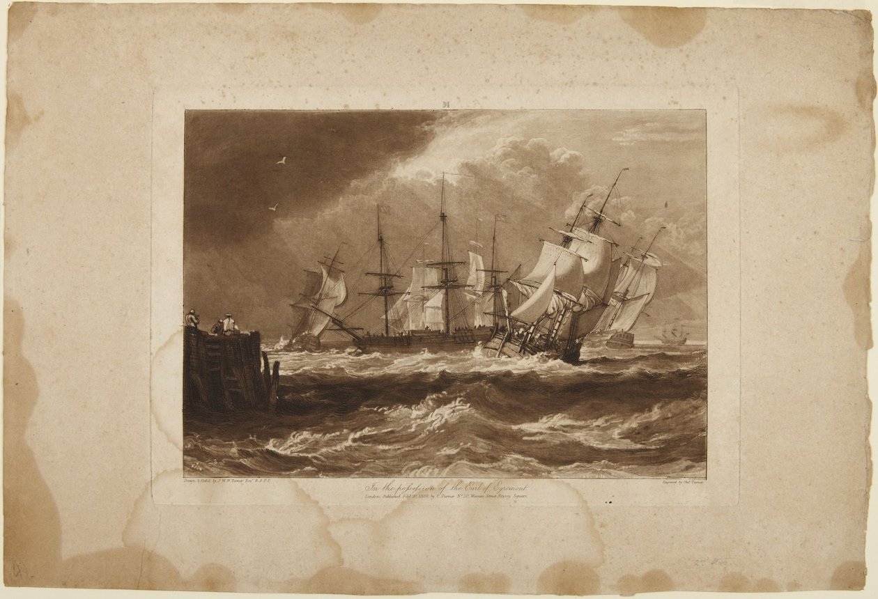 Ships in a Breeze by Joseph Mallord William Turner