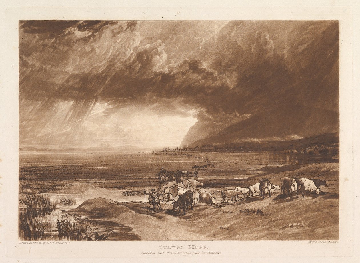 Solway Moss Liber Studiorum, part XI, plate 52 by Joseph Mallord William Turner